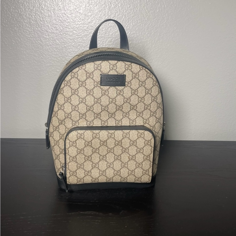 Gucci Beige and Black Men's Backpack